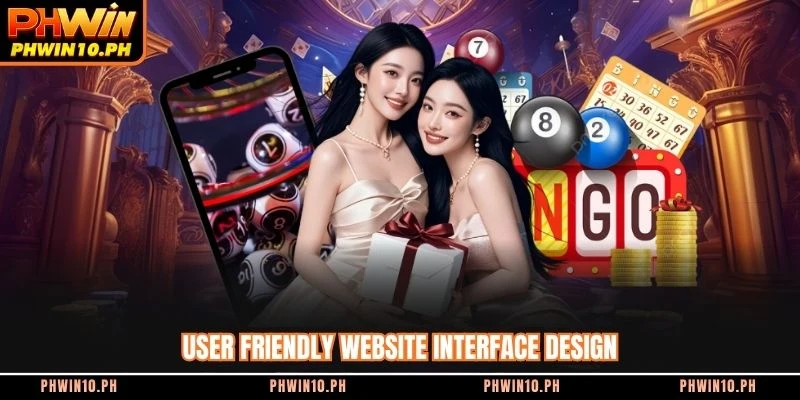 User friendly website interface design